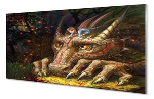 Sklenený obraz Forest dračie hlava dievčatá 100x50 cm 2 Prívesky