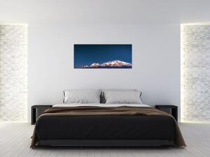 Obraz hôr a nočnej oblohy (120x50 cm)