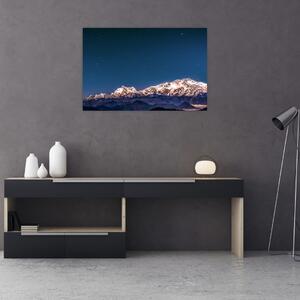 Obraz hôr a nočnej oblohy (90x60 cm)
