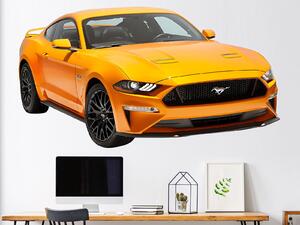 Nalepte.cz Ford Mustang textilní prelepiteľná nálepka na stenu 46 x 25 cm