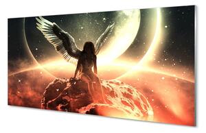 Sklenený obraz Ženského krídla meteorit mesiac 100x50 cm 2 Prívesky