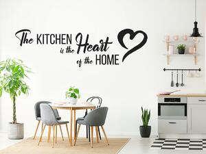 Nalepte.cz Kitchen is the heart of home nálepka na stenu 50 x 15 cm