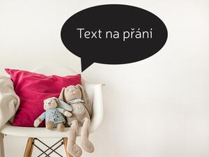 Nalepte.cz Bublina s textom na prianie 2 nálepka na stenu 45 x 29 cm