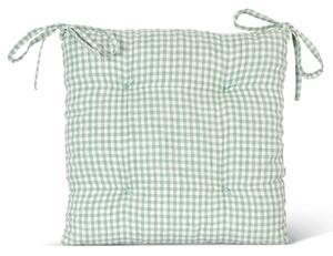 Prešívaný podsedák Oaksey Rosemary Linen 40 × 40 cm