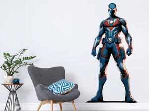 Nalepte.cz Megahrdina textilní prelepiteľná nálepka na stenu arch 25 x 47 cm