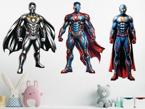 Nalepte.cz Avengers textilní prelepiteľné nálepky na stenu arch 47 x 27 cm