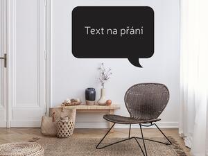 Nalepte.cz Bublina s textom na prianie 1 nálepka na stenu 40 x 30 cm