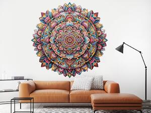Nalepte.cz Čarovná mandala textilní prelepiteľná nálepka na stenu arch 20 x 20 cm