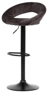 Barová stolička EDITA hnedá/čierna