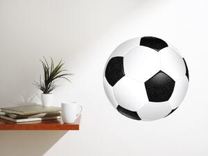 Nalepte.cz Futbalová lopta textilní prelepiteľná nálepka na stenu 30 x 30 cm