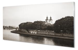 Sklenený obraz Krakow River bridge 100x50 cm 2 Prívesky