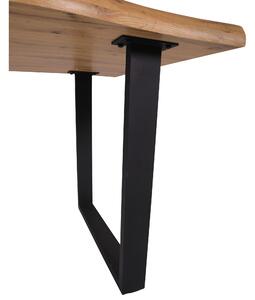 Jedálenský stôl ADDY dub divoký/čierna, šírka 160 cm