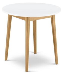 Konsimo Sp. z o.o. Sp. k. Jedálenský stôl FRISK 75x80 cm biela/dub KO0014 + záruka 3 roky zadarmo