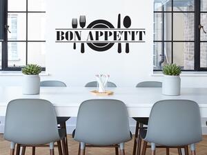 Nalepte.cz Bon Appetit nálepka na stenu 40 x 18 cm