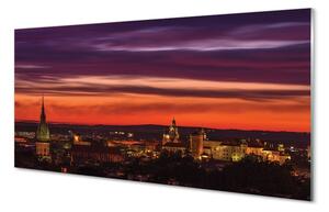 Sklenený obraz Krakov nočné panorama 100x50 cm 2 Prívesky
