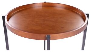 Odkladací stolík RINOLA drevo/kov