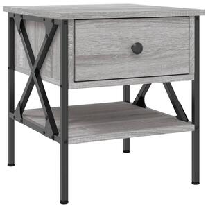 Nočný stolík sivý sonoma 40x42x45 cm kompozitné drevo
