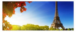 Obraz - jeseň v Paríži (120x50 cm)