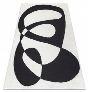 Kusový koberec Cladr krémovočierný 120x170cm