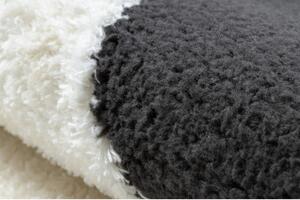 Kusový koberec Cladr krémovočierný 80x150cm