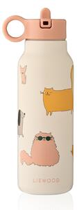 Detská termo fľaša Falk Cats and Dogs / Sandy 350 ml