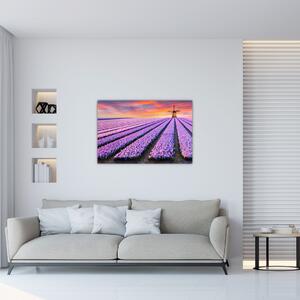 Obraz - kvetinová farma (90x60 cm)