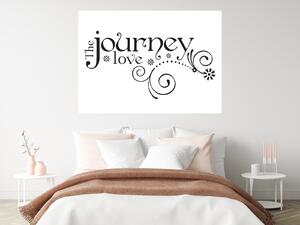Nalepte.cz The journey love nálepka na stenu šírka 20 cm