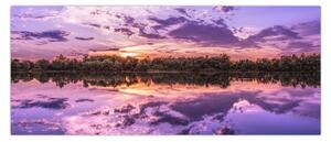 Obraz fialového neba (120x50 cm)