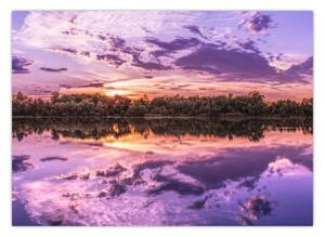 Obraz fialového neba (70x50 cm)
