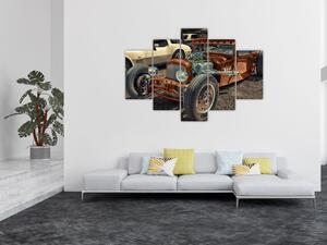 Obraz hnedého auta (150x105 cm)
