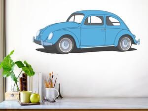 Nalepte.cz Volkswagen Beetle nálepka na stenu 47 x 19 cm