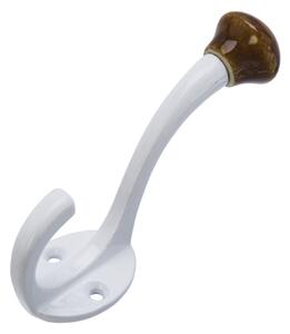Kovový háčik White / Brown