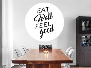 Nalepte.cz Eat well feel good nálepka na stenu výška 20 cm