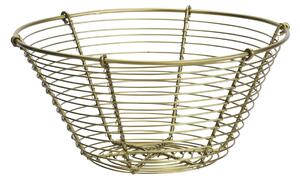 Drôtený košík Antique Brass Ø 19,5 cm