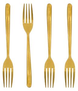Dezertná vidlička Antique Gold – set 4 ks