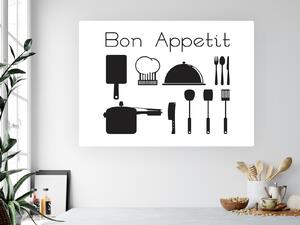 Nalepte.cz Bon Appetit sada nálepka na stenu šírka 20 cm