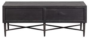 MUZZA Konferenčný stolík quebesto 120 x 60 cm čierny