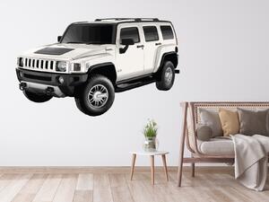 Nalepte.cz Hummer textilní prelepiteľná nálepka na stenu 47 x 28 cm