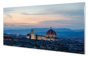 Sklenený obraz Taliansko katedrála panoráma v noci 100x50 cm 2 Prívesky