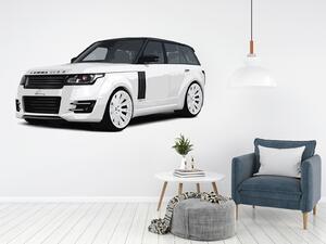 Nalepte.cz Range Rover textilní prelepiteľná nálepka na stenu 47 x 24 cm