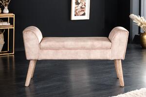 Dizajnová lavica Dafina 90 cm béžový zamat