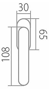 Okenné kovanie TWIN APOLLO P110 RO (AN), AN (antik) - 3 polohy, Okenní klika levá, Twin AN (antík)