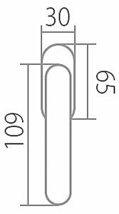Okenné kovanie TWIN ELEGANT BA 1225 RO (A,CH,CH-SAT,NI-SAT,ABR,SM), A (mosadz leštená) - 4 polohy, RO rastrovacia oliva (3, 4 polohy), Twin A (mosadz leštená)