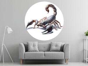 Nalepte.cz Škorpión textilní prelepiteľná nálepka na stenu arch 20 x 20 cm