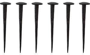 Designový háčik Wall Nail Black – sada 6 ks