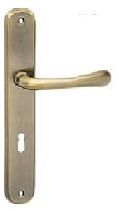 Dverové kovanie COBRA DEA (OFS), kľučka-kľučka, Otvor na cylindrickú vložku PZ, COBRA OFS (bronz česaný), 90 mm
