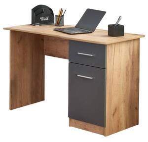 Písací stôl ILMU dub wotan/antracitová