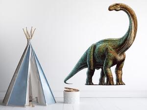 Nalepte.cz Brachiosaurus textilní prelepiteľná nálepka na stenu arch 18 x 20 cm