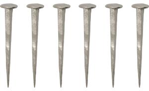 Designový háčik Wall Nail Silver – sada 6 ks