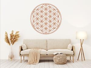 Nalepte.cz Mandala kvet života nálepka na stenu 40 x 40 cm